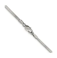 Chisel Stainless Steel 2.3mm Herringbone Chain Necklace