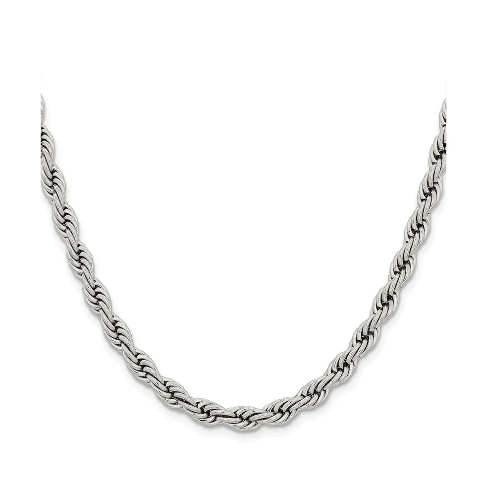 Chisel Stainless Steel 6mm Rope Chain Necklace