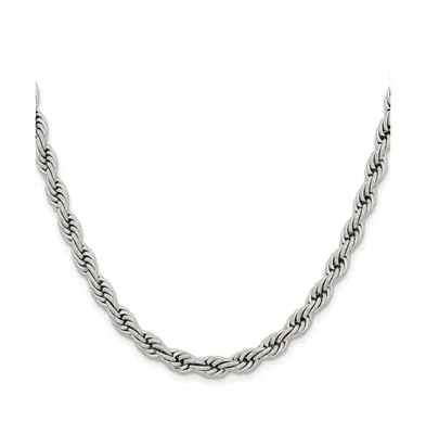 Chisel Stainless Steel 6mm Rope Chain Necklace