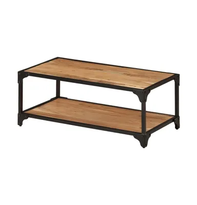 Coffee Table 35.4"x17.7"x13.8" Solid Acacia Wood