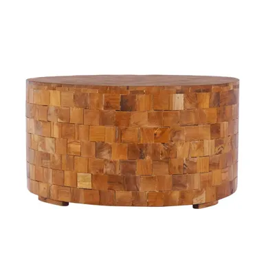 Coffee Table 23.6"x23.6"x13.8" Solid Teak Wood