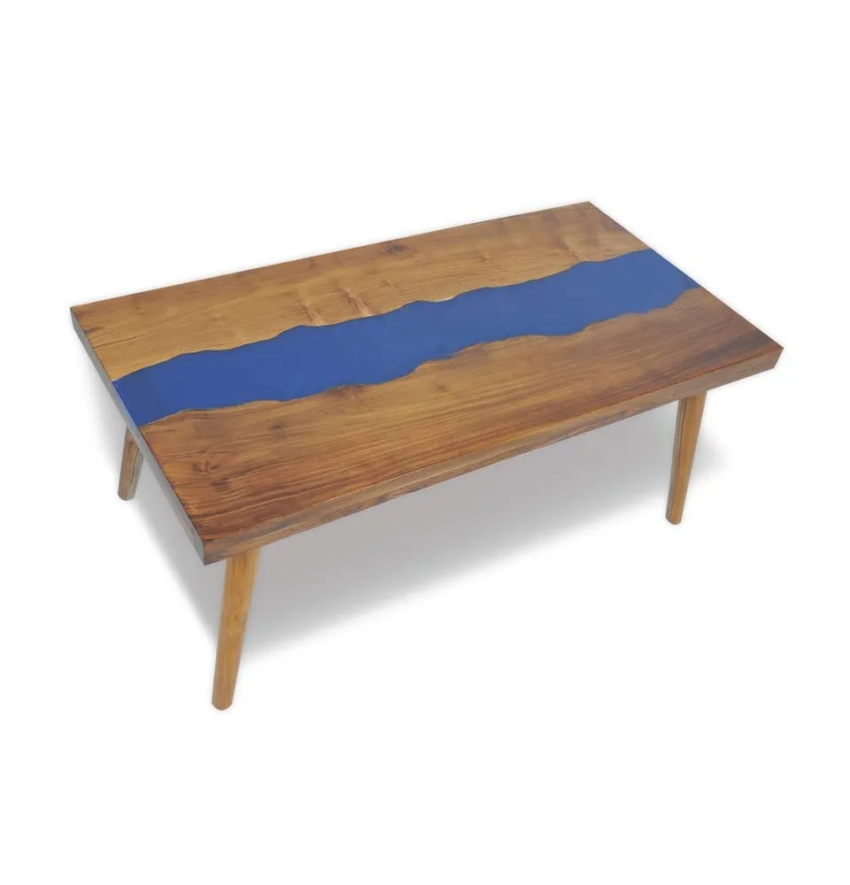 Coffee Table Teak Resin 39.4"x19.7"x15.7"