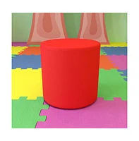 18"H Soft Seating Flexible Circle Backless Chair / Ottoman For Classrooms And Common Spaces