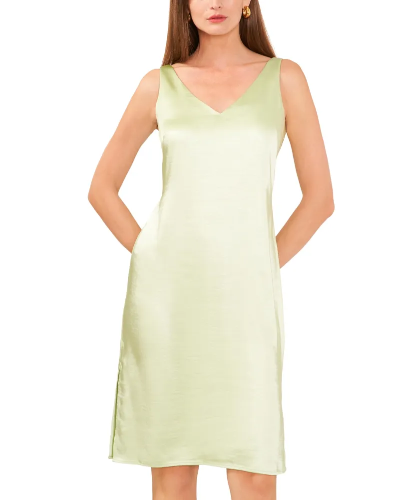 Vince Camuto Women's V-Neck Sleeveless Slip Dress