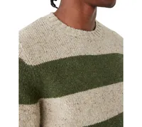 Frank And Oak Men's Striped Crewneck Long Sleeve Sweater