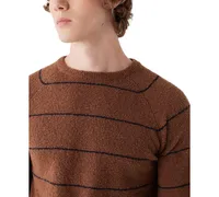 Frank And Oak Men's Striped Crewneck Long Sleeve Sweater