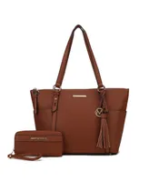 Mkf Collection Gloria Tote with wallet Bag by Mia K