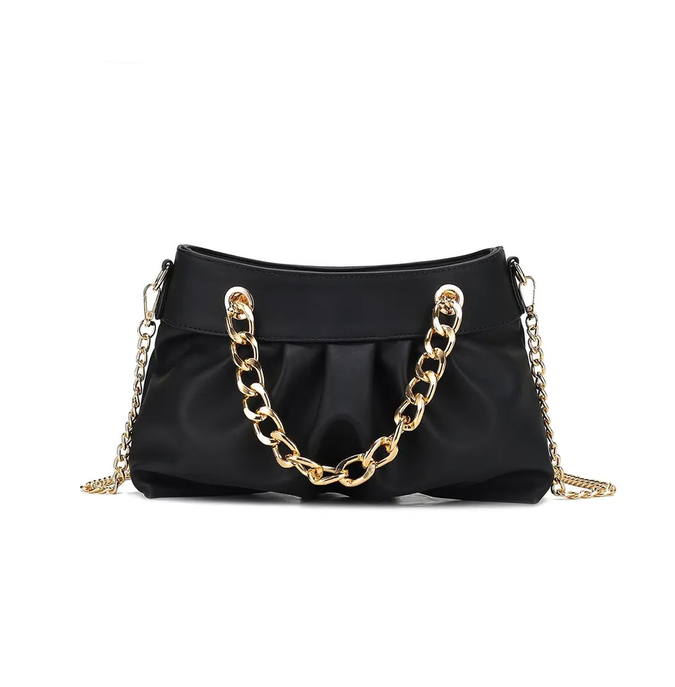 Mkf Collection Marvila Minimalist Chain Ruched Shoulder Bag by Mia K