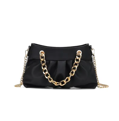 Mkf Collection Marvila Minimalist Chain Ruched Shoulder Bag by Mia K