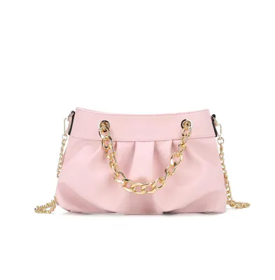 Mkf Collection Marvila Minimalist Chain Ruched Shoulder Bag by Mia K