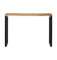 Console Table 43.3"x13.8"x29.9" Solid Rough Wood Mango