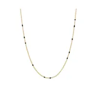 Onyx Beaded Link Necklace