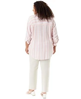 Gloria Vanderbilt Plus Size Amanda Shirt Amanda Straight Leg Jeans