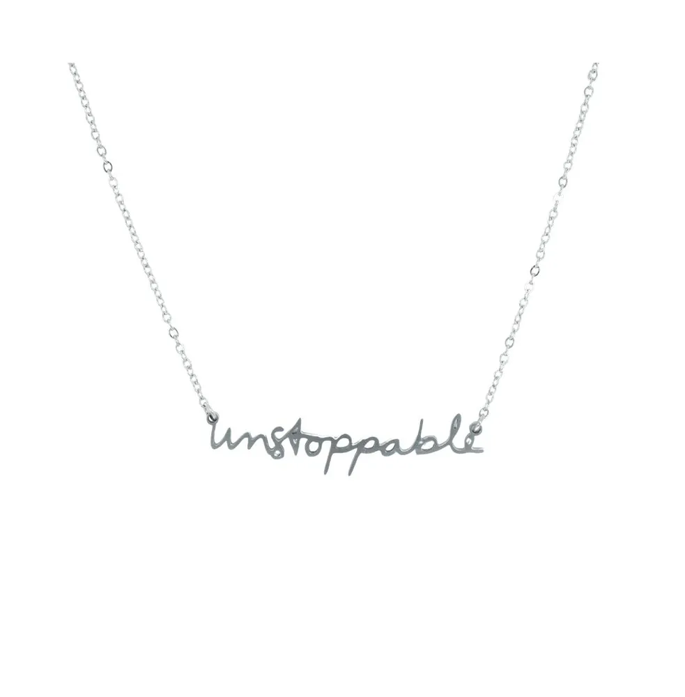 316L Absolute Affirmation Silver-Tone "Unstoppable" Necklace