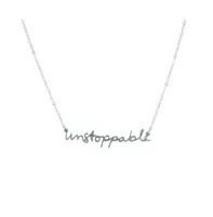 316L Absolute Affirmation Silver-Tone "Unstoppable" Necklace