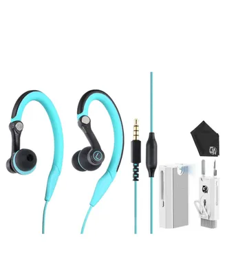 Wired Ear buds Sport Headphones with Over Ear Hooks Sweat proof