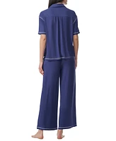 Splendid Women's 2-Pc. Notched-Collar Pajamas Set