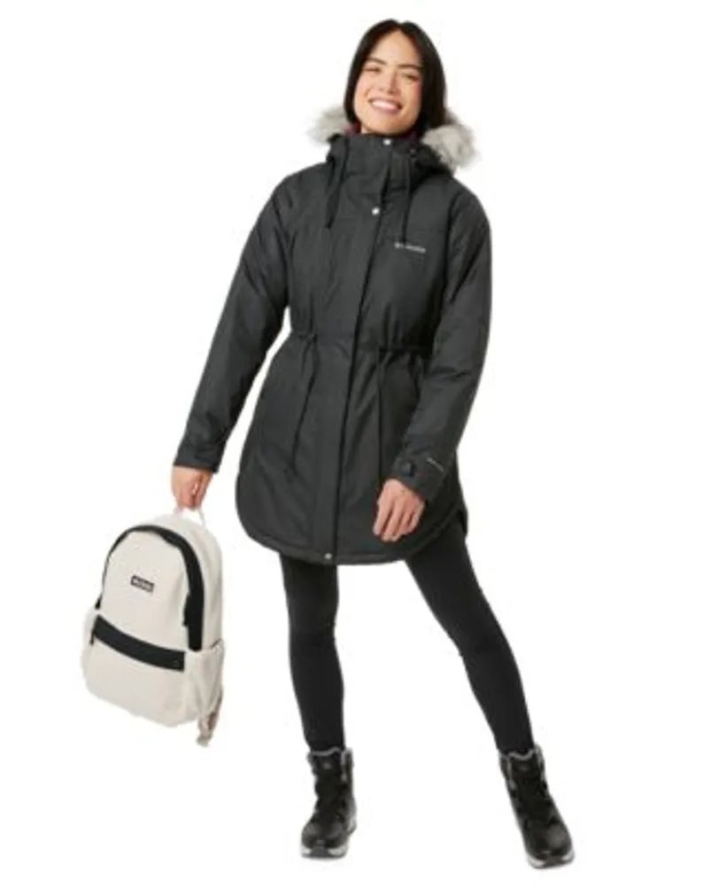 Columbia Womens Suttle Mountain Jacket Benton Springs Fleece Jacket Anytime Slim Pull On Pants Backpack