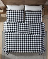 Eddie Bauer Mountain Plaid Cotton Reversible Piece Duvet Cover Set