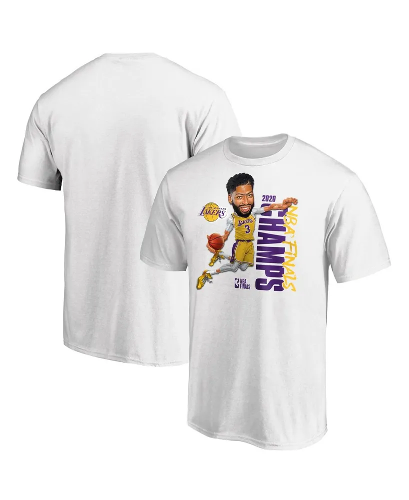 Men's Fanatics Anthony Davis White Los Angeles Lakers 2020 Nba Finals Champions Vertical Player T-shirt