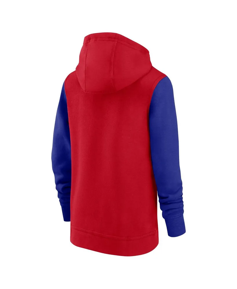 Big Boys Nike Red Barcelona Club Full-Zip Hoodie