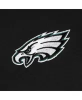 Men's Profile Black Philadelphia Eagles Big and Tall Fleece Quarter-Zip Jacket