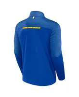 Men's Fanatics Royal Los Angeles Rams Defender Half-Zip Top