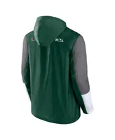 Men's Fanatics Green, Gray Miami Hurricanes Game Day Ready Full-Zip Jacket