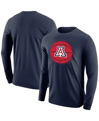 Men's Nike Navy Arizona Wildcats Basketball Long Sleeve T-shirt