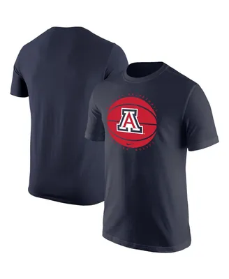 Men's Nike Navy Arizona Wildcats Basketball Logo T-shirt