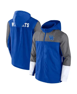 Men's Fanatics Royal, Gray Kentucky Wildcats Game Day Ready Full-Zip Jacket