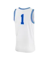 Men's Nike #0 White Xavier Musketeers Replica Basketball Jersey