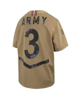 Big Boys Nike #3 Tan Army Black Knights 2023 Rivalry Collection Game Jersey