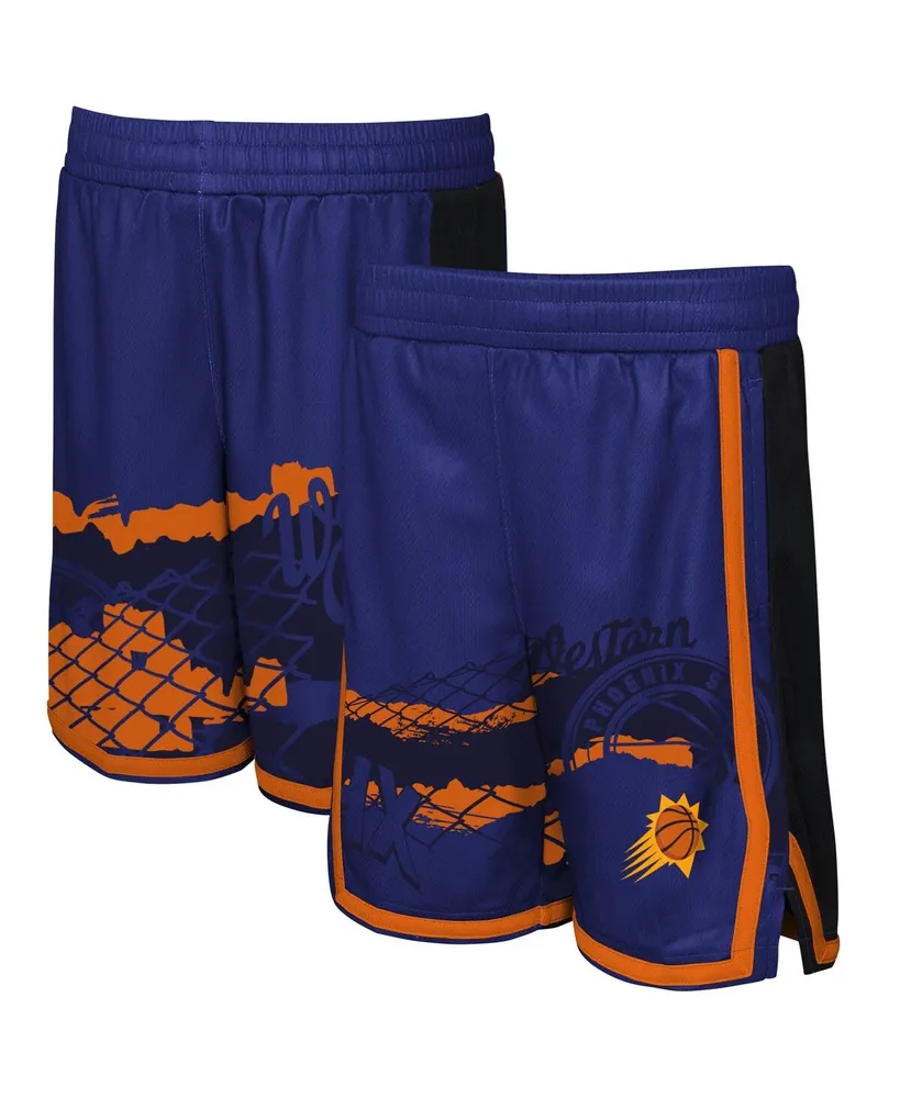 Big Boys Purple Phoenix Suns Fade Away Shorts