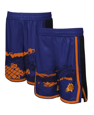 Big Boys Purple Phoenix Suns Fade Away Shorts