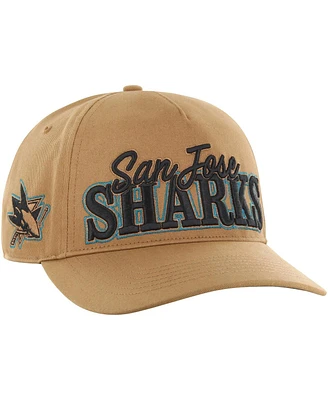 Men's '47 Brand Tan San Jose Sharks Barnes Hitch Adjustable Hat