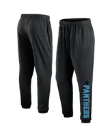 Men's Fanatics Black Carolina Panthers Chop Block Fleece Sweatpants