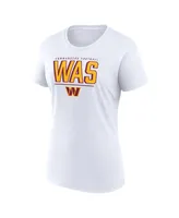 Women's Fanatics Burgundy, White Washington Commanders Two-Pack Combo Cheerleader T-shirt Set