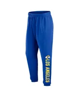 Men's Fanatics Royal Los Angeles Rams Chop Block Fleece Sweatpants