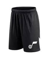 Men's Fanatics Black Utah Jazz Slice Shorts