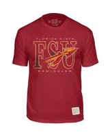 Men's Original Retro Brand Garnet Distressed Florida State Seminoles T-shirt