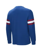 Men's Royal New York Giants Hands Off Long Sleeve Adaptive T-shirt