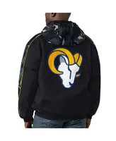 Men's Starter Black Los Angeles Rams Thursday Night Gridiron Full-Zip Hoodie Jacket