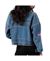 Women's G-iii 4Her by Carl Banks Minnesota Vikings First Finish Medium Denim Full-Button Jacket