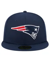 Men's New Era Navy England Patriots Main 59FIFTY Fitted Hat