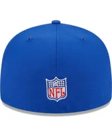 Men's New Era Royal England Patriots Throwback Main 59FIFTY Fitted Hat