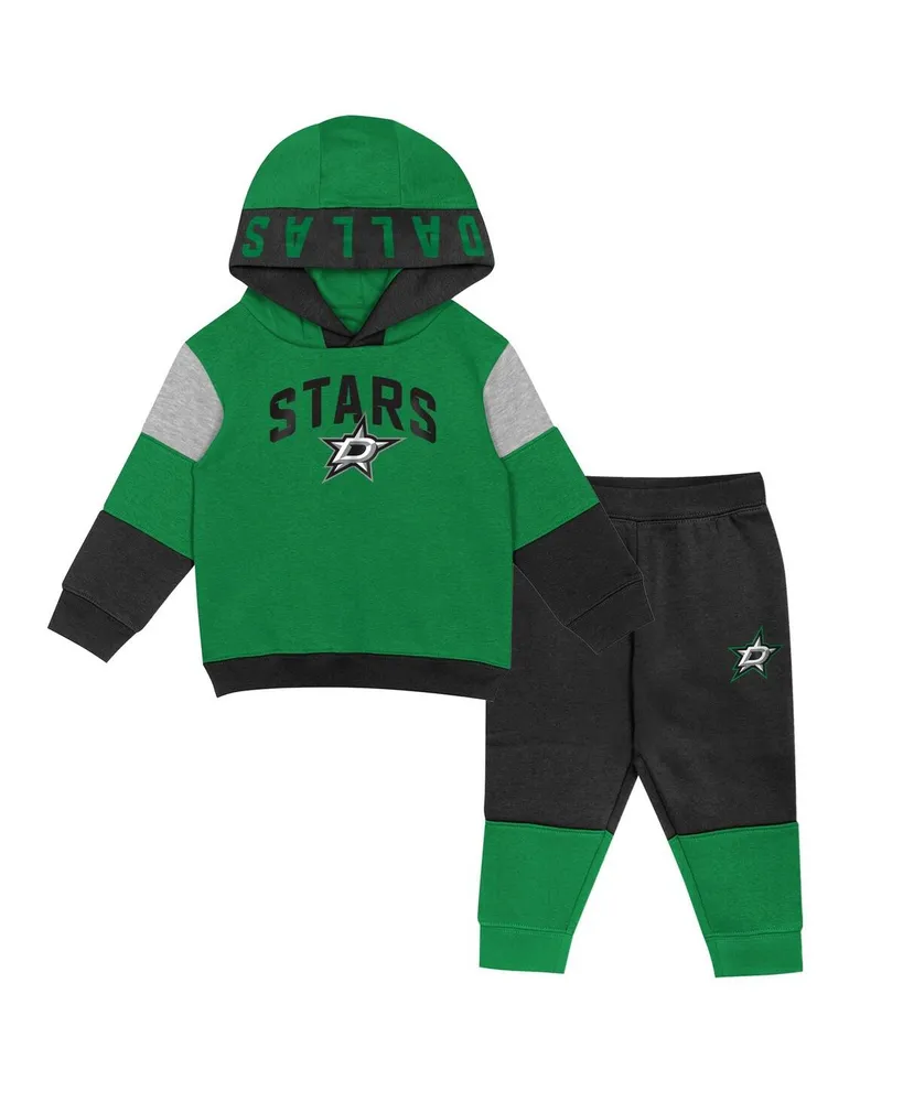 Outerstuff Toddler Boys and Girls Kelly Green, Black Dallas Stars Big Skate Fleece  Pullover Hoodie and Sweatpants Set