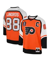 Big Boys Mitchell & Ness Eric Lindros Orange Philadelphia Flyers 1996-97 Blue Line Player Jersey