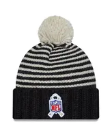 Women's New Era Black Dallas Cowboys 2023 Salute To Service Cuffed Pom Knit Hat