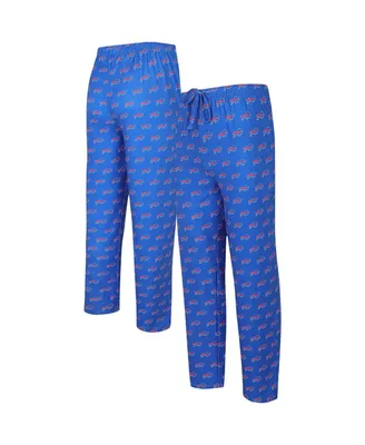 Men's Concepts Sport Royal Buffalo Bills Gauge Allover Print Knit Sleep Pants